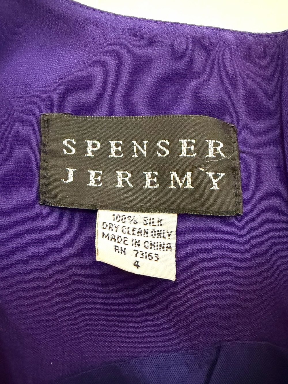 Spenser Jeremy Purple Silk Sheath Sleeveless Column Tank Dress Size 4 Maxi Soft - Picture 13 of 15